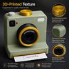 Cappuccino Pattern Maker 3D Printed Latte Art Camera, Manual Coffee Powder Printer with Barista Template Cards, Cocoa Cinnamon Stencil for Hot
