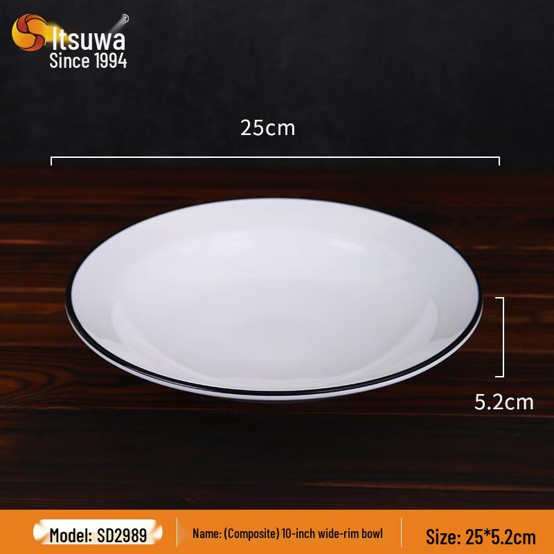 

WUHE A5 Melamine 10-inch Wide Rim Bowl