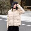 Pinghu Down Jacket Women's New Chinese Style National Style Middle-aged and Elderly Mother's White Duck Down Light and Thin Short Autumn and Winter Co