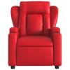 Massage Chair Red Synthetic Leather