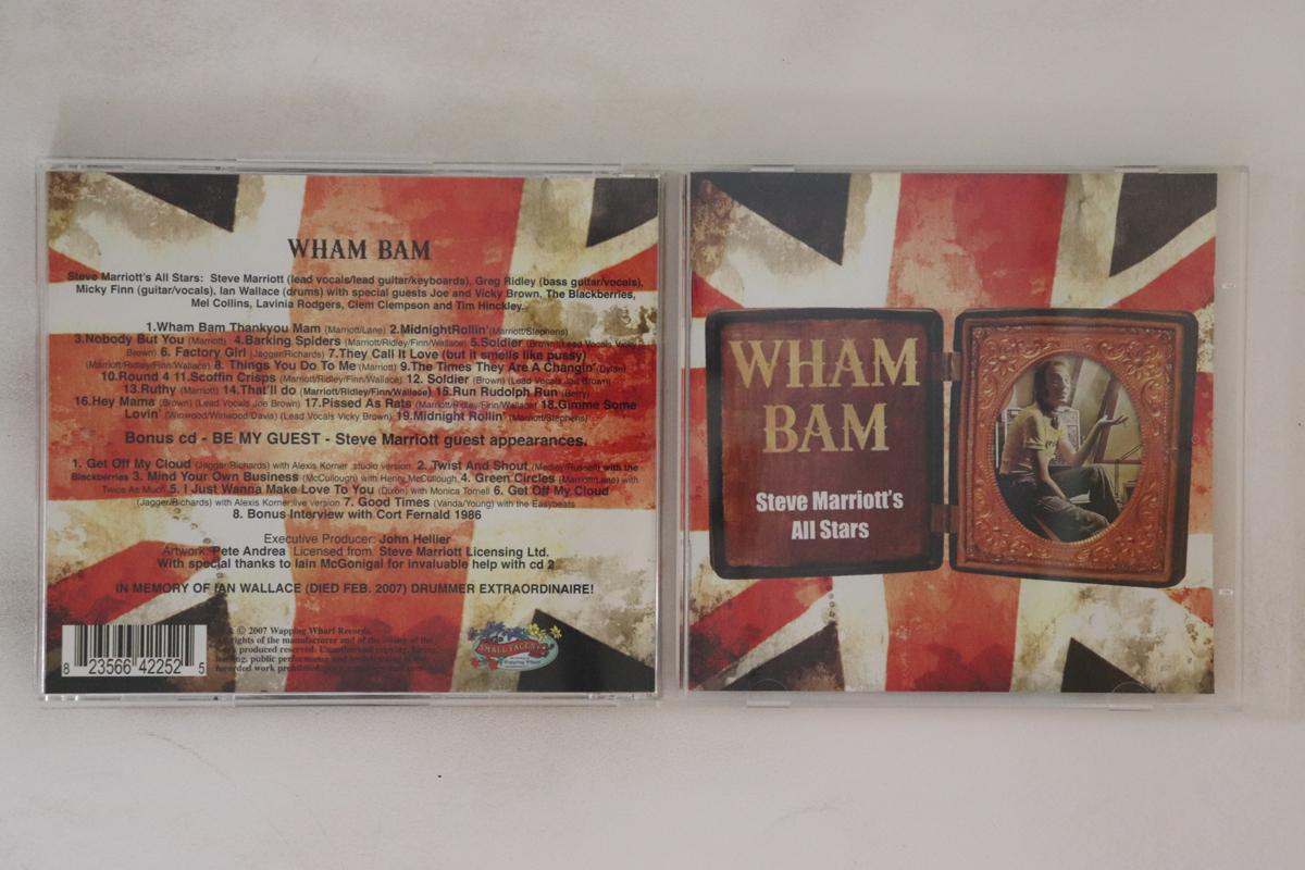 

CD STEVE MARRIOTTS ALL STARS Wham Bam DWWLCD05 WAPPING WHARF 2007 UK Rock Used