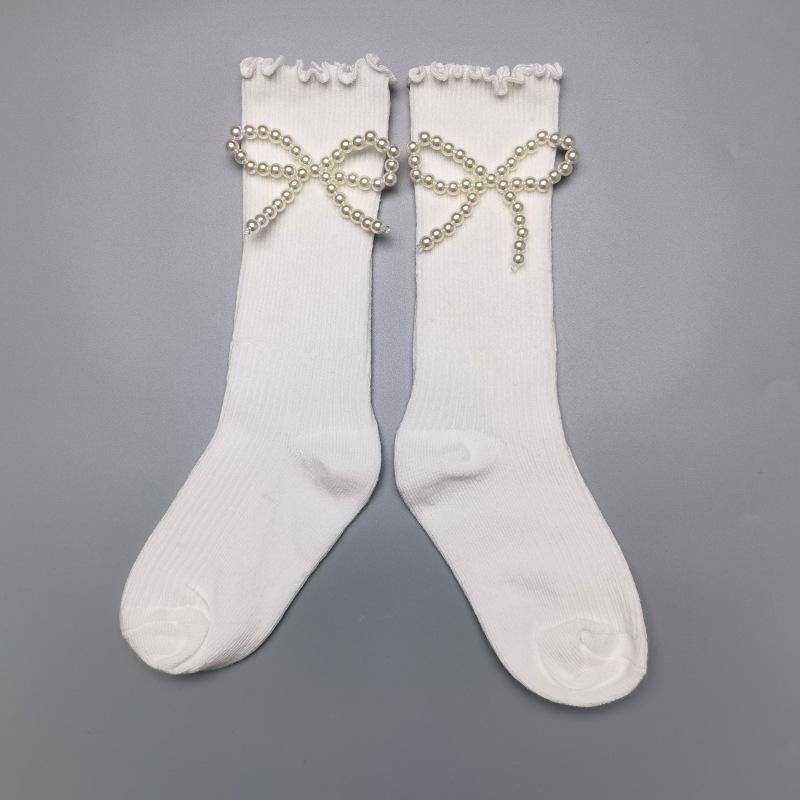 Pearl Girls Japanese Lace Cute Children's Socks - Spring & Autumn Lolita Princess Style