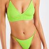 European and American Solid Color Bikini Swimwear Set
