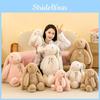 Plush Cute Rabbit Toy Long Eared Bunny Stuffed Animal Doll Kids Gifts Decor