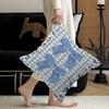 Simple INS Blue Bow Stitch Lucky Dragon Pillow Cover Sofa Cushion Cover Home Room Decoration Children Gift