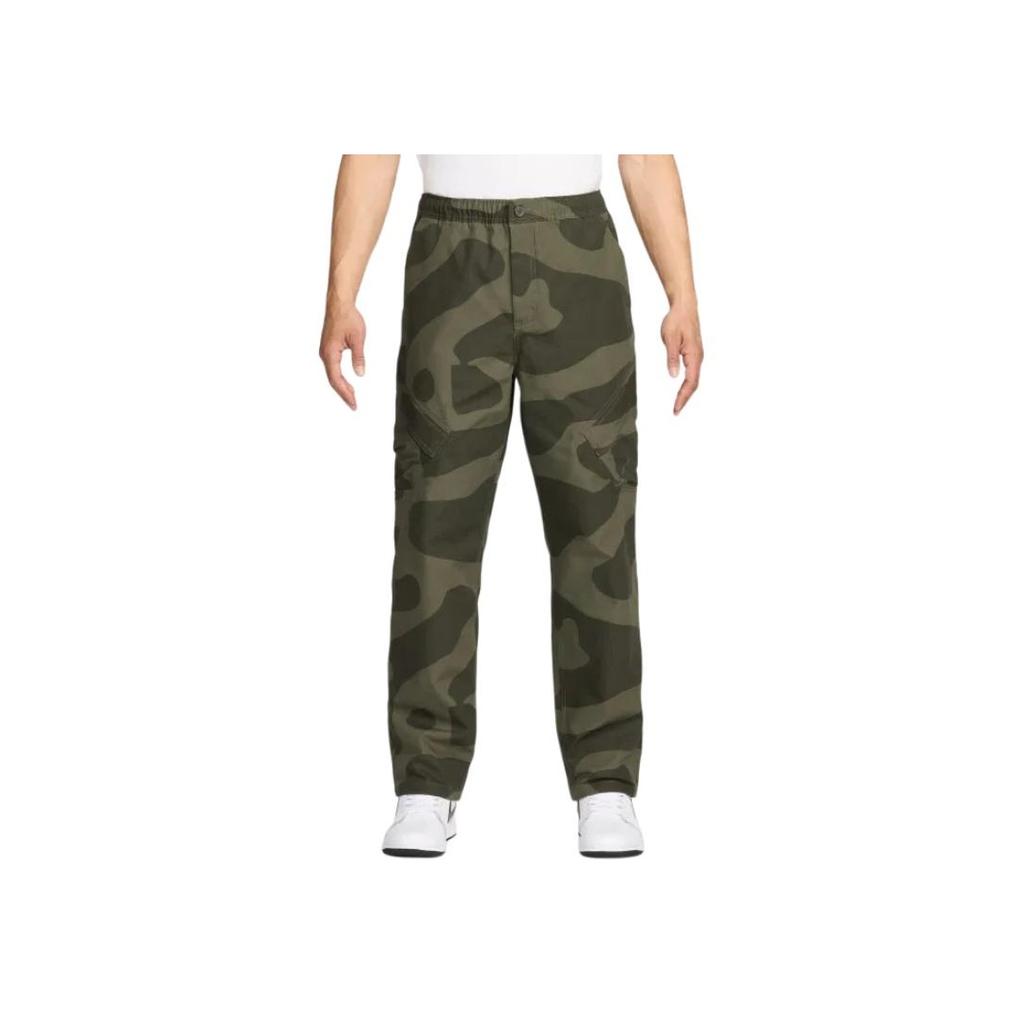 Jordan Camouflage Print Mid-Rise Straight Leg Casual Pants Unisex Bottoms Olive FZ2060-222