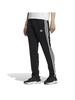 Adidas Double Knit Track Size L Men's 3-Stripes Pants, Black/White, (IA9419)