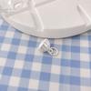 999 Sterling Silver Chinese Auspicious Peanut Pendant - Two Lives Joy DIY Charm, Handwoven Accessories