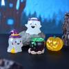 DIY Halloween Ghost Miniatures Pumpkin Ghost Ornament Halloween Luminous Ornament  Party Props