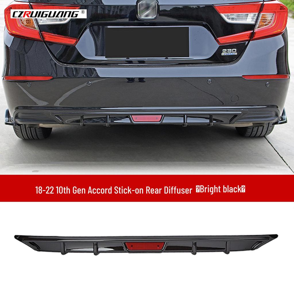 10e Generatie Accord Inspire Voorlip, Sideskirts, Achter- & Boven Spoilers, Louvers & Voorste Splitter Kit