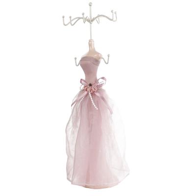 Modell Kleid Hochhackige Schuhe Ohrring Halskette Ring Schmuckständer Display(Großes Modell)