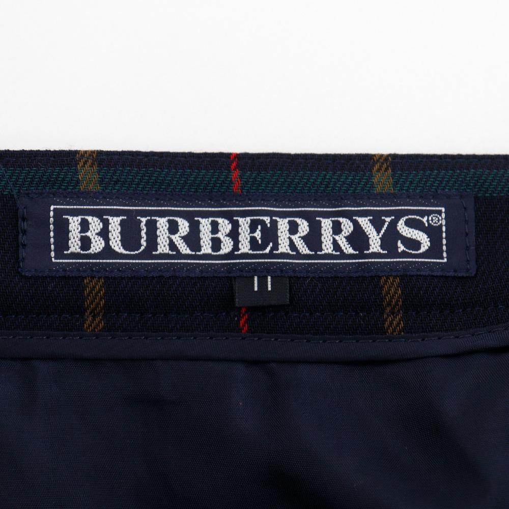 Burberrys Shirt & Skirt setup check vintage black/hair Women Used