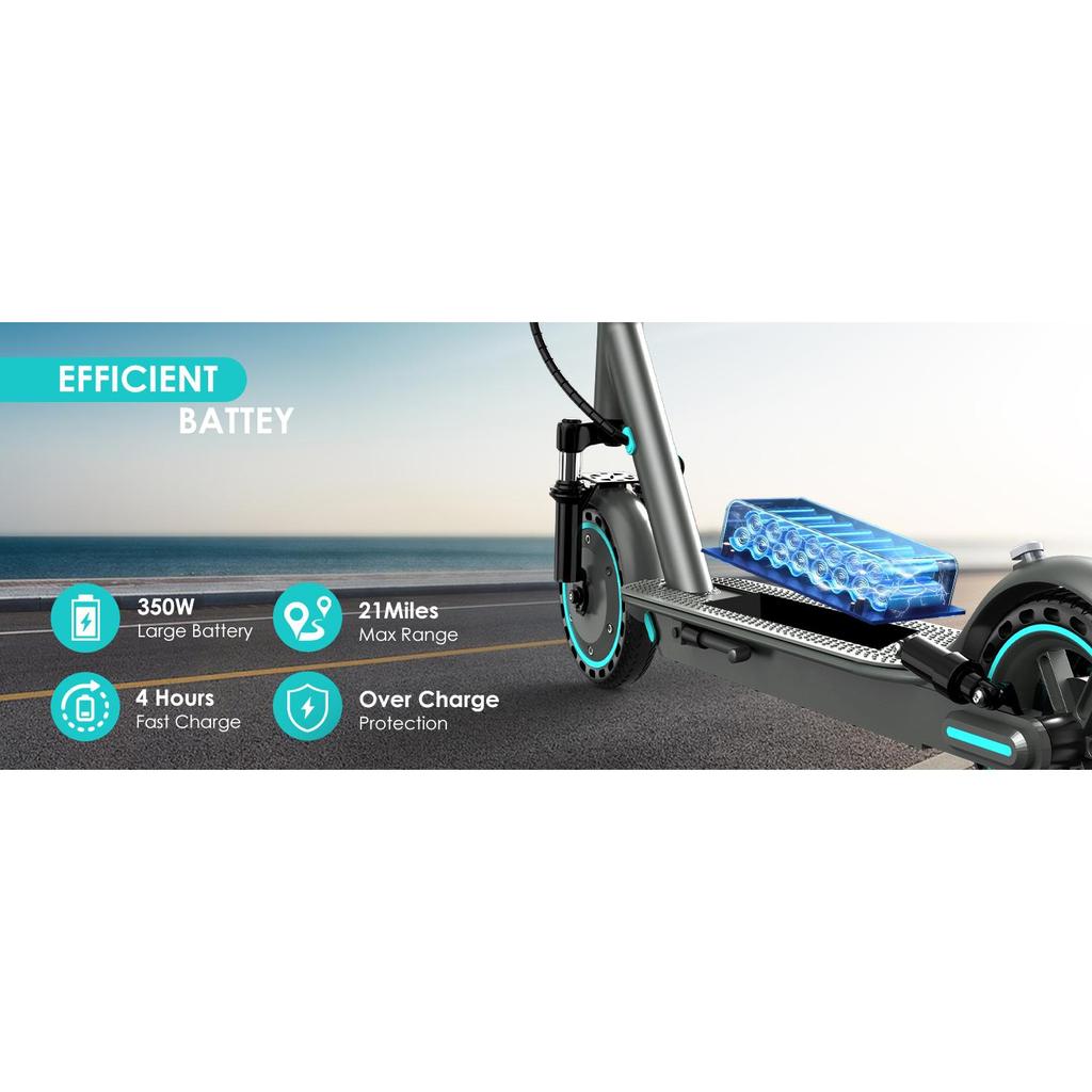 350W Dual Suspantion Sport Electric Scooter 8.5Inch Off-Road Tires Foldable Smart App Control Hot Selling Electric Scooters