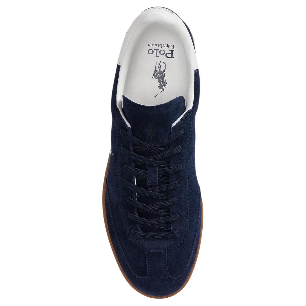 Polo Ralph Lauren Bedford Suede Round Toe Flat Lace-Up Low-Top Sneakers Men sneakers Blue 100059708