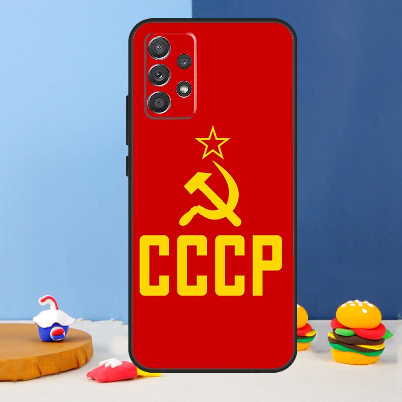 Soviet Union USSR Flag Case For Samsung Galaxy A53 A33 A13 A34 A54 A14 A35 A55 A15 A56 A36 A26 A16 A06 A22 A32 A52