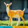 Luminous Fiberglass Sika Deer Sculpture for Garden Lawn Decoration