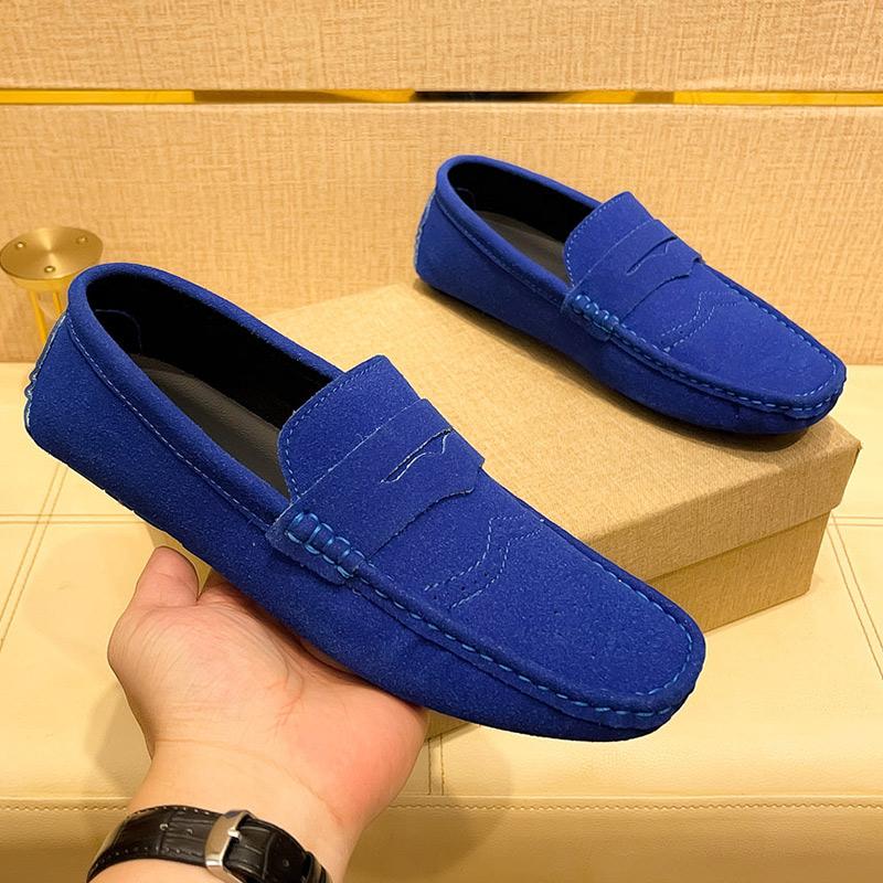 Maedef New High Quality Suede Loafers Men Casual Anti-Slip Men Outdoor Flats Shoe Comfortable Fashion Breathable Mens Shoes