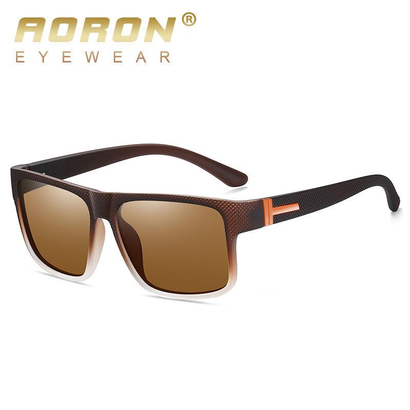 aoron Fashion Polarized Sunglasses Men Classic Sport Fishing Driving Sunglasses Colorful UV400 Anti Glare Eyewear for Man Male