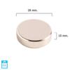 WOLFPACK PROFESSIONAL LINE - Round Neodymium Wolfpack Magnet Ø 28x10 Mm. (Blister 1 Piece)