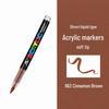 Guangna 8101 Waterproof Acrylic Marker Pen - Soft Tip, Press-Free for Students and Artists