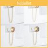 Fashionable Creative Chain Stud Earrings Simple Geometric Ear Jewelry