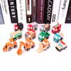 12 Pieces Joint Car Toy Wooden Push & Go Vehicle for W/ Moveable Joints Anti-Collision Toddler for Play Vehicle Children