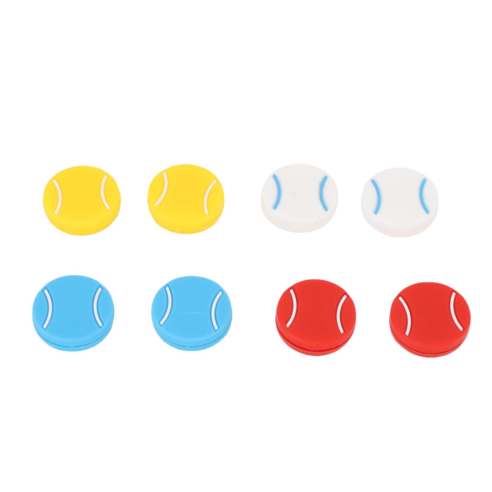 

8 шт. Виброгасители для теннисных ракеток Круглой формы Мягкая резина Гаситель вибрации ракетки 4 цвета