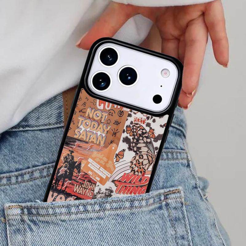 Cowboy Cowgirl Howdy Western Ranch Boho Phone Case for iPhone 16e 15 14 13 12 17 Pro Max Plus Air 17pro Cover Coque