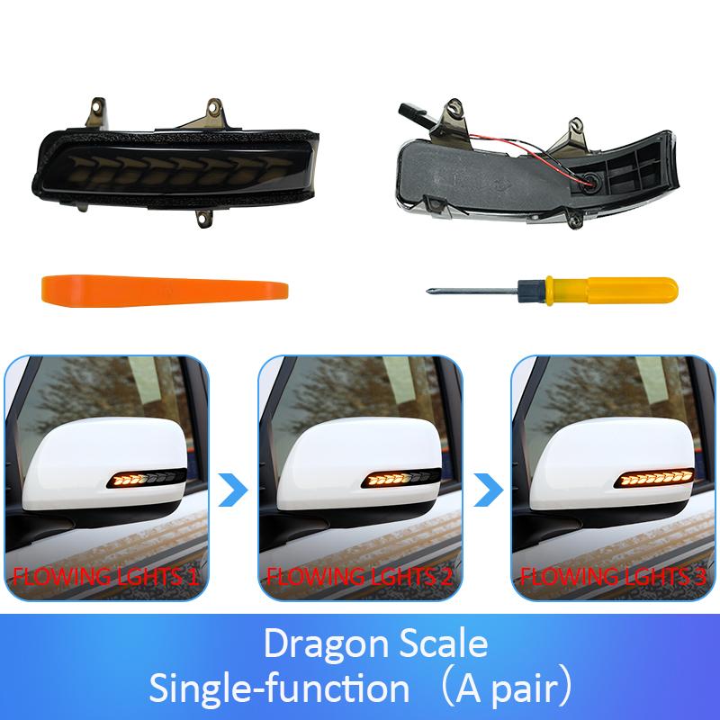 LED Mirror Turn Signal Light for Prado GRJ150 Land Cruiser 2009-2018Sequential Dynamic Blinker Amber Yellow Exterior Upgrade Kit