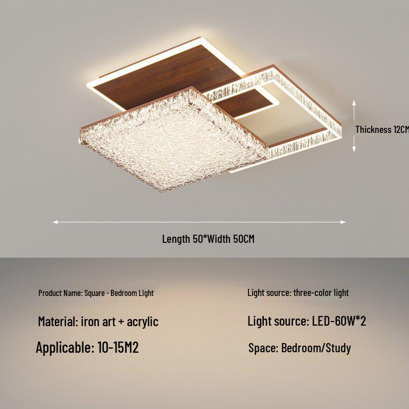 Pre-owned Retro Crystal Ceiling Light for Living Room, Dining, Study, or Bedroom