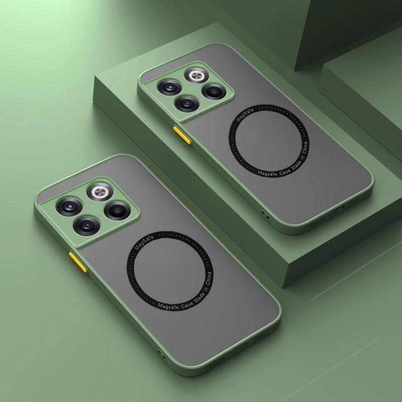 For Magsafe Luxury Silicone Phone Case for Oneplus 12 11 9 R RT 8 7 10 10T Pro Magnetic Wireless Charging Cover