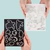 10pcs 12.6x17.4cm 0.9mm Rubber Magnetic Sheets, Die and Stamp Storage Magnetic Panels Magnetic Storage Cards for Card Making