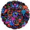 10/30/50pcs Neon Style Kawaii Cat Cartoon Stickers Cute Animal Decal DIY Scrapbook Notebook Guitar Creative Graffiti Sticker Toy
