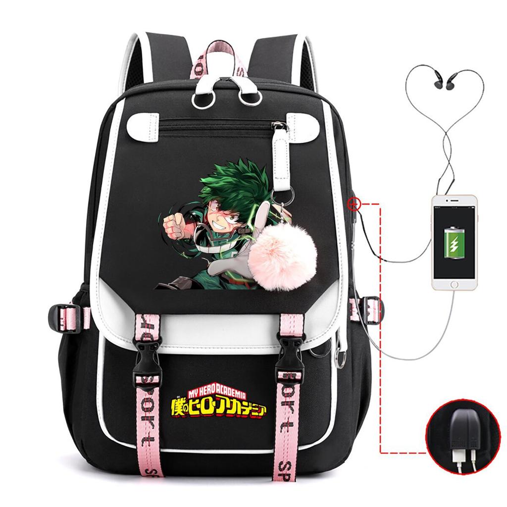 My Hero Academy Has the Same Peripheral Backpack, Animation Two-dimensional Printing, Primary and Secondary School Schoolbag.