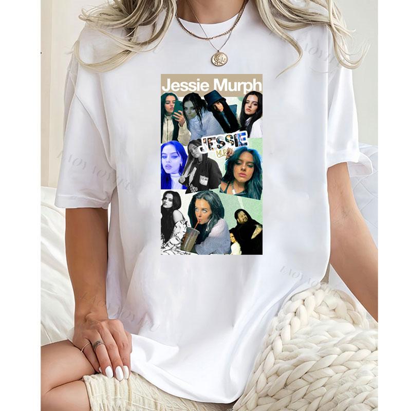 Ropa De Mujer Jessie Murph Essential T Shirt Novelty Trend Boyfriend Gift Y2k Clothes T Shirt Unisex Fashion Camisetas Tee Tops