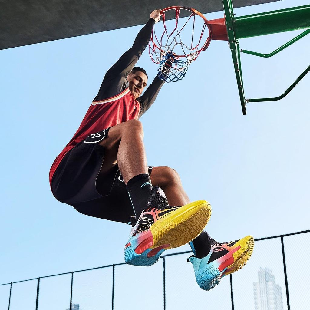 New LiNing Shudder Ignite BOOM Technology Low Top Basketball Shoes Men's Black ABFU019-5