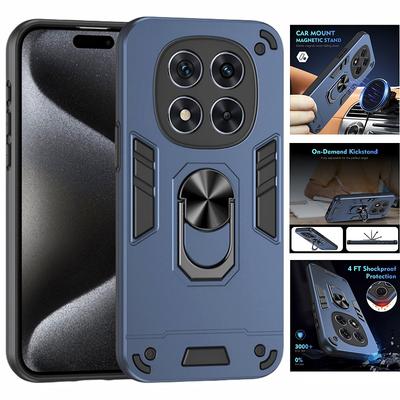 Shockproof Armor Case For Xiaomi Redmi Note 14 Pro 5G 4G 14Pro Plus 14C A3 Poco C75 X7 Lens Protector Magnetic Holder Ring Cover