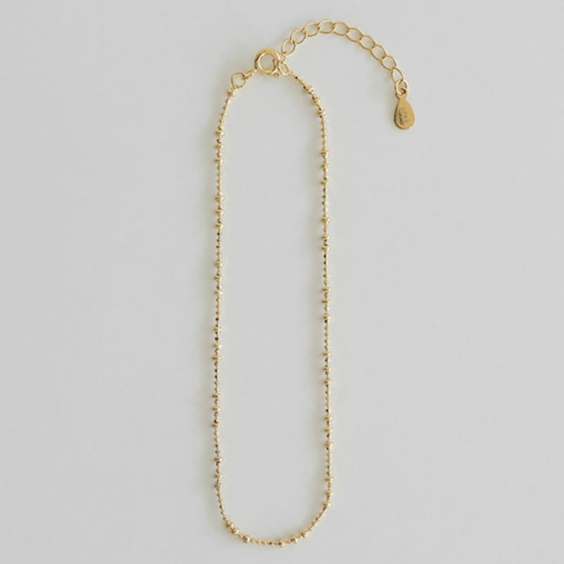modernlike 14k gold-filled chandelier mirror anklet