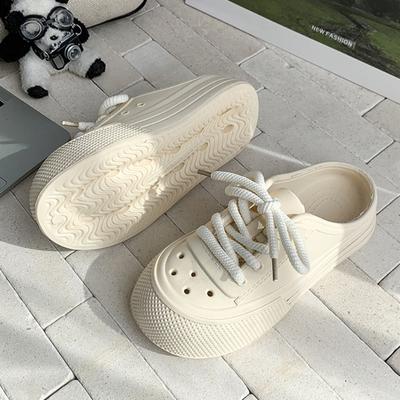 Modă Pantofi de Plajă Femei Pantofi cu Platformă Șireturile Pantofi de Var EVA Moale Anti-alunecare Papuci de Plajă Street Sandale cu Talpă Groasă