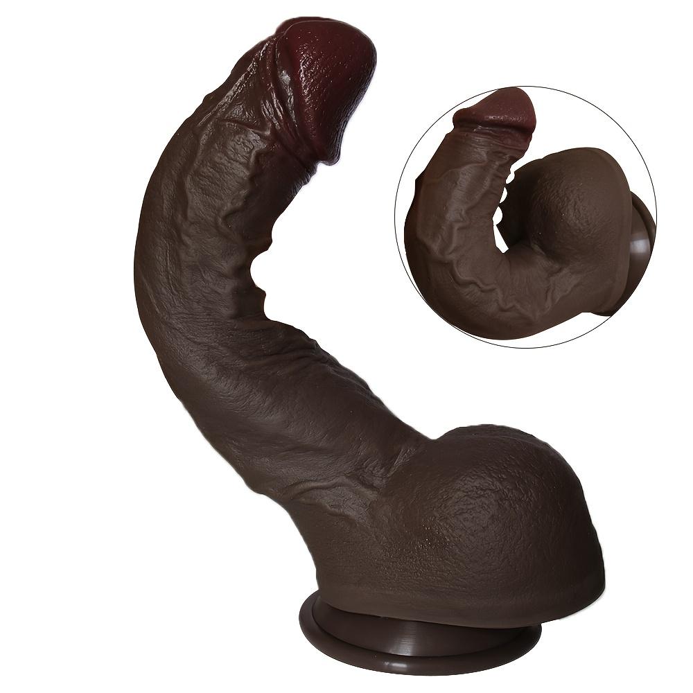 12.6 Inch Realistic Silicone Dildo with Strong Suction Cup, Soft Body-Safe Silicone, Waterproof, XXL Size, Discreet Packaging