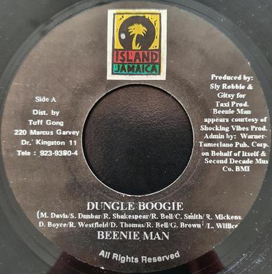7inch Record BEENIE MAN - Dungle Boogie NONE Island Jamaica Jamaica Reggae, Ska & Dub Used