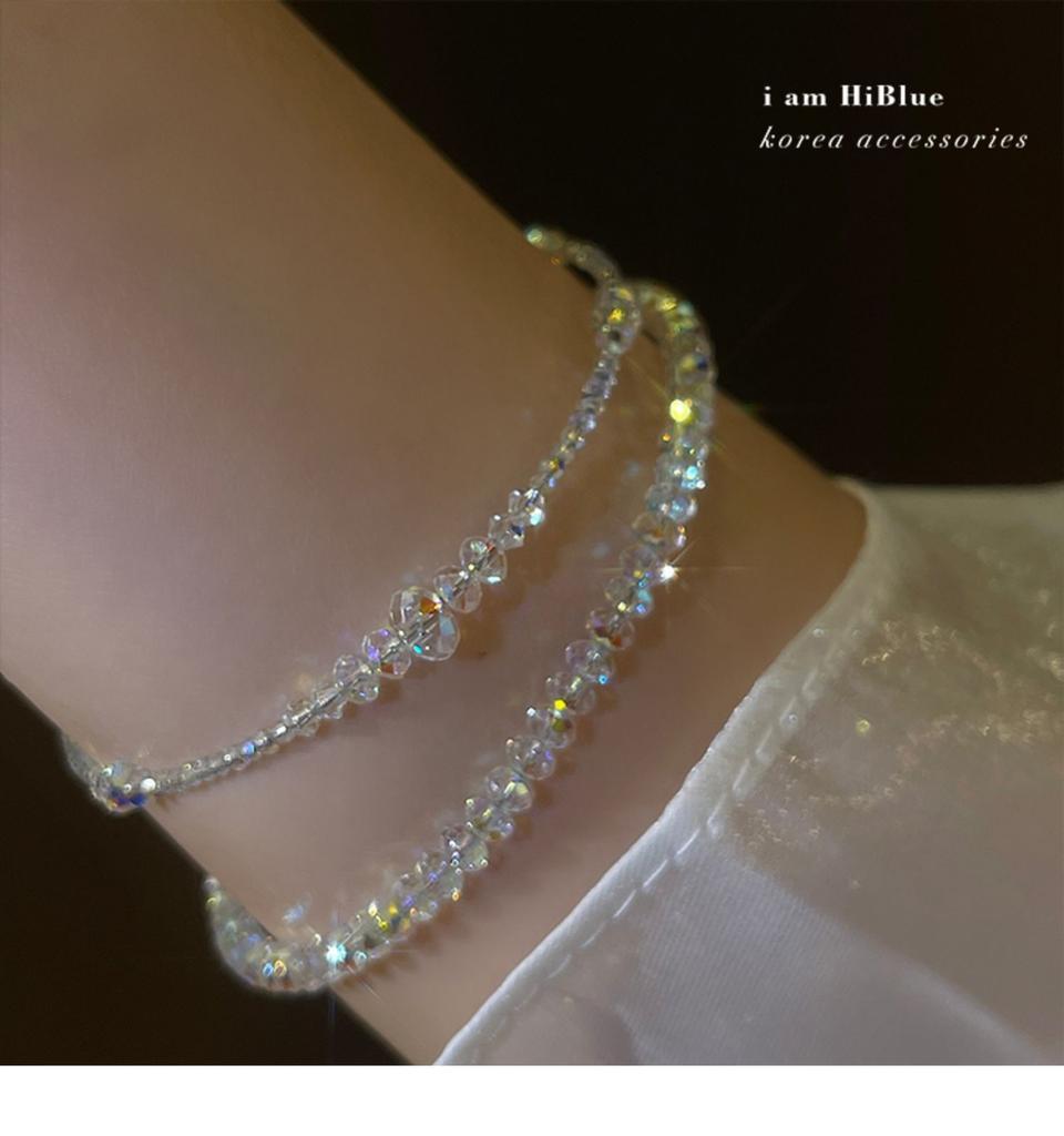 Punk Heavy Metal Big Thick Chain Bracelet Set Women Retro Geometric Metal Twist Chain Bangles Bracelet Punk Zircon
