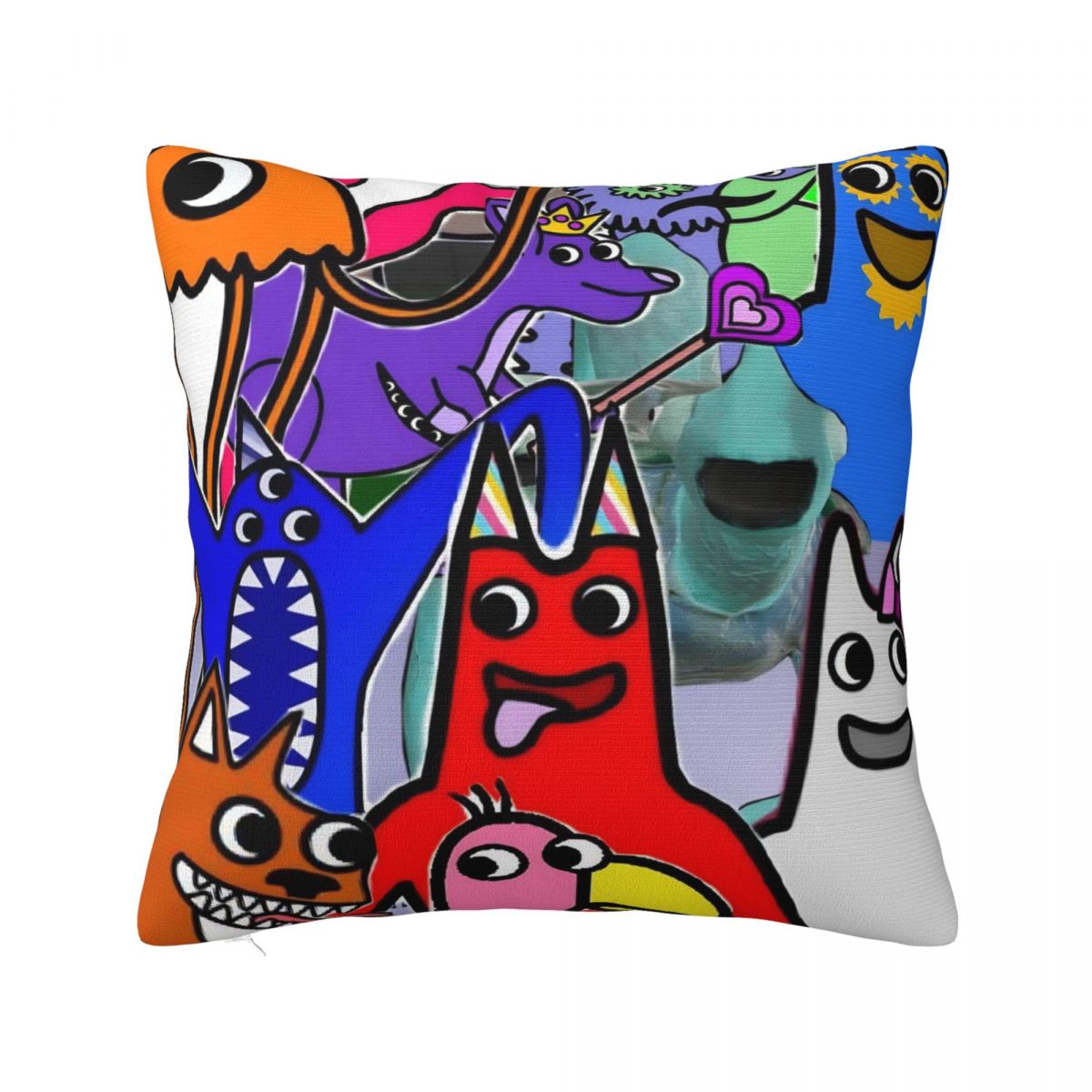 

Bittergiggle Garten Of Banban Pillow Cases Horror Game Cushion Cover Novelty Zippered Decor Pillowcase for Bed 40*40cm 30cm x 30cm