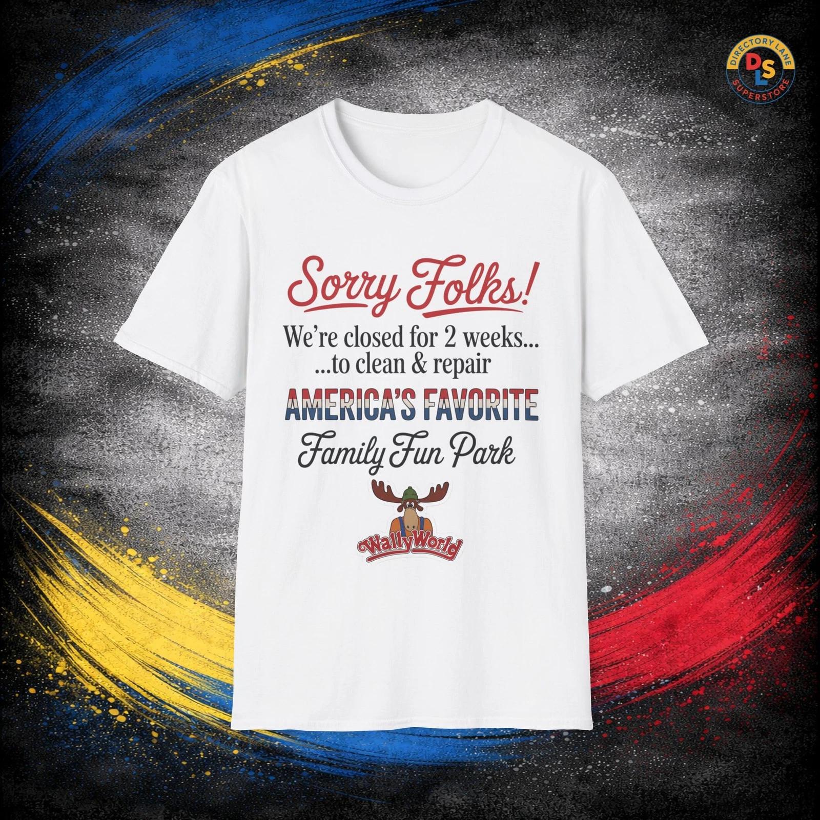 

Wally World America s Favorite Park T-Shirt Vacation Movie Unisex Softstyle Tee S
