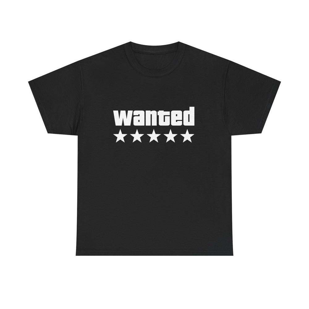

Wanted Five Stars GTA Graphic T Shirt NEW ADULT 2XL