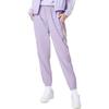Li Ning Sports Trend Series Solid Color Letter Drawstring Sports Long Pants Women Bottoms Lavender-Purple AYKS312-3