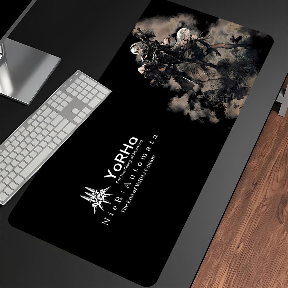 Nier Automata 2b Gaming Mouse Pad Xxl 90x40cm Hd Print NonSlip Rubber Desk Mat For Pc Keyboard Gamer
