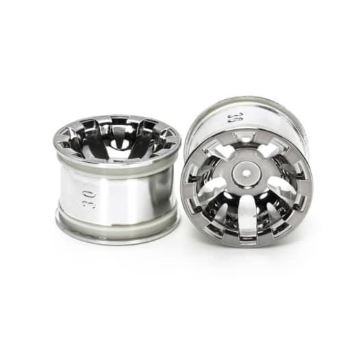 

Tamiya Hop Up Options No.1831 OP.1831 T3-01 2 хромовані колеса для задніх широких напів-сліків RC частини 54831