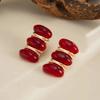 IngeSight.Z Vintage Simple Daily Wear Exquisite Stud Earrings Women Charm Red Resin Acrylic Piercing Earring Trendy Jewelry Gift