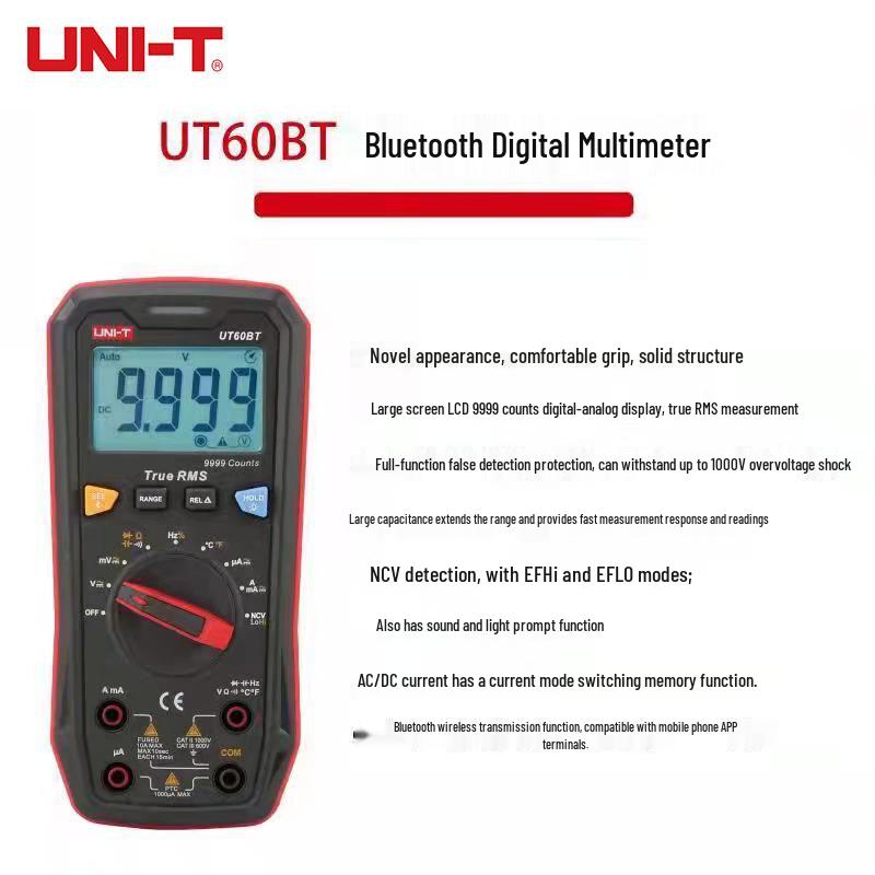 UNI-T UT60BT Bluetooth Digital Multimeter with True RMS (CN Version)